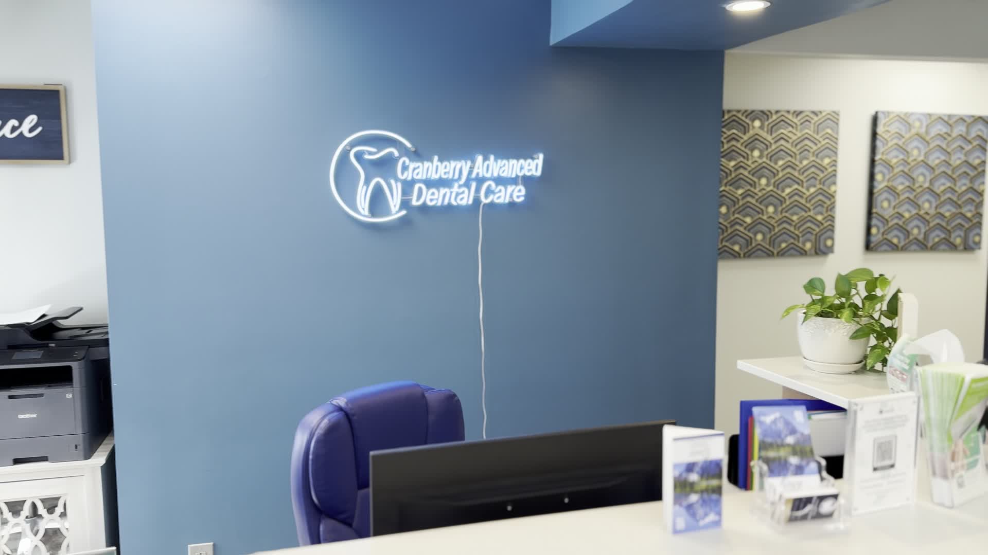 Front desk at Cranberry Advanced Dental Care